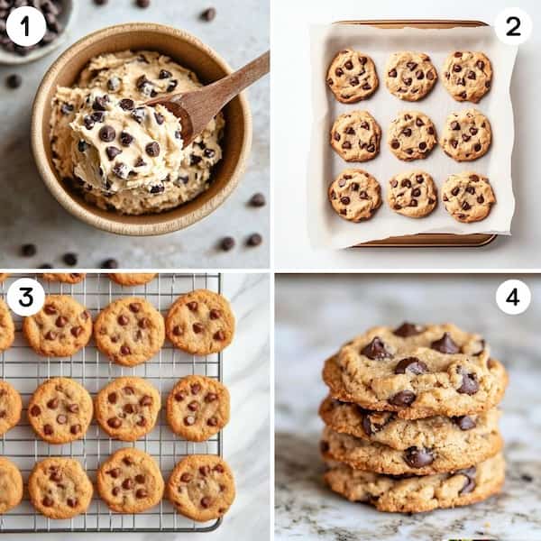 almond flour cookies recipe step by step