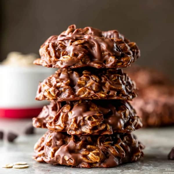 no bake peanut butter chocolate oatmeal cookies