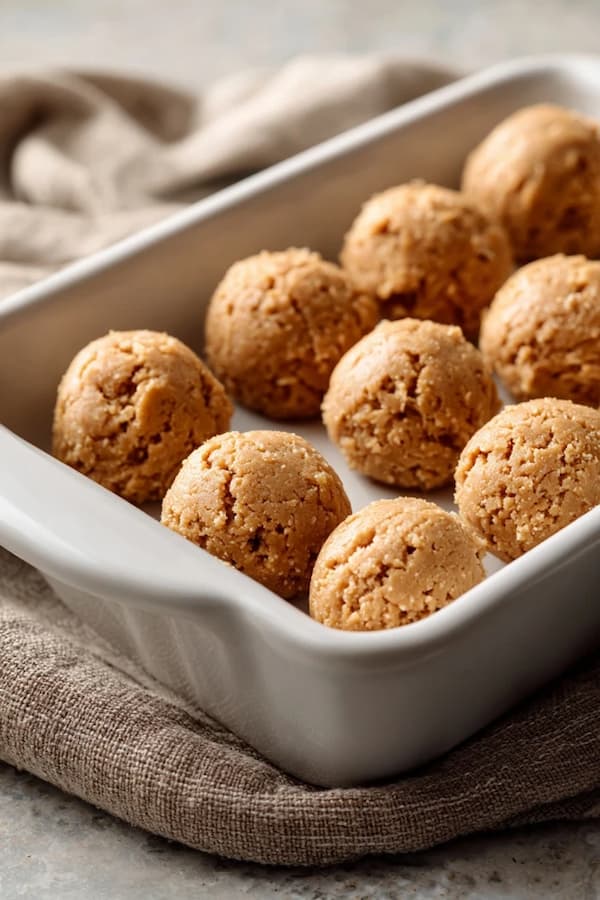 3 ingredient peanut butter cookies balls