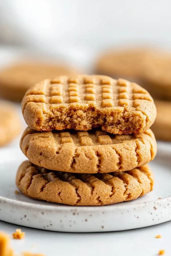 3 ingredient peanut butter cookies