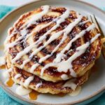 cinnamon roll pancakes