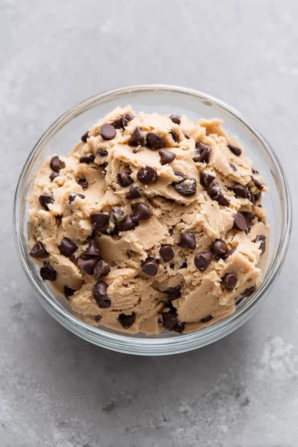cookie dough with chocolate chips