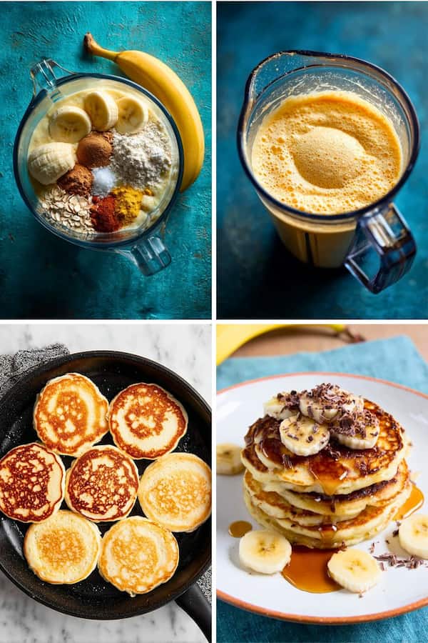 healthy banana pancakes