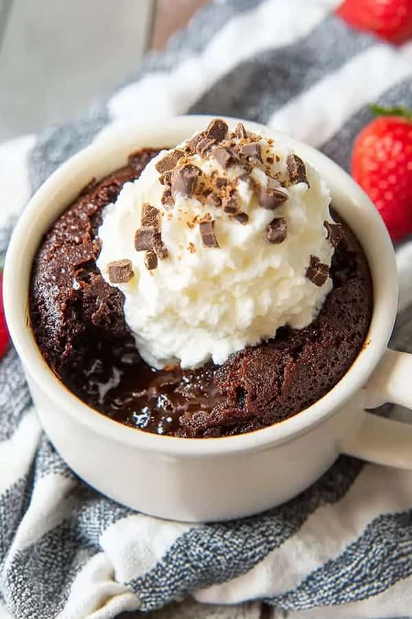 brownie in a mug