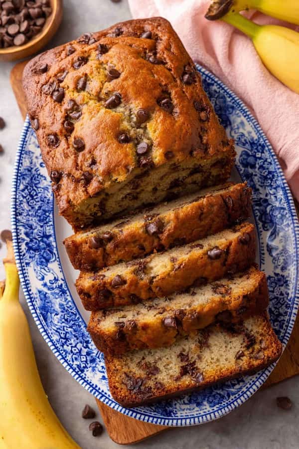chocolate chip banana bread recipe