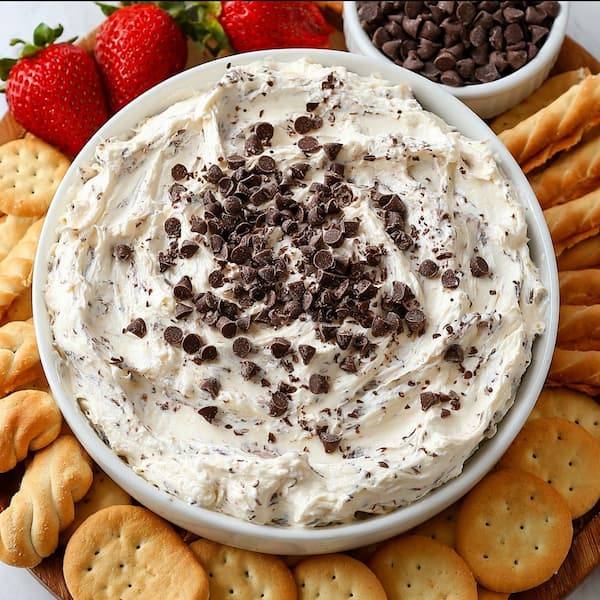 cannoli dip served