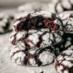chocolate crinkle cookies served