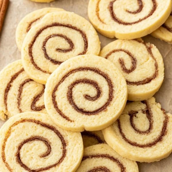 cinnamon roll cookies before baking