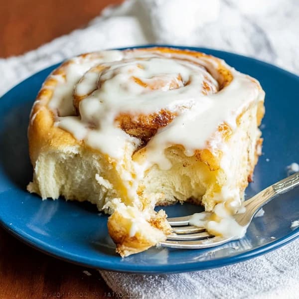 cinnamon rolls served