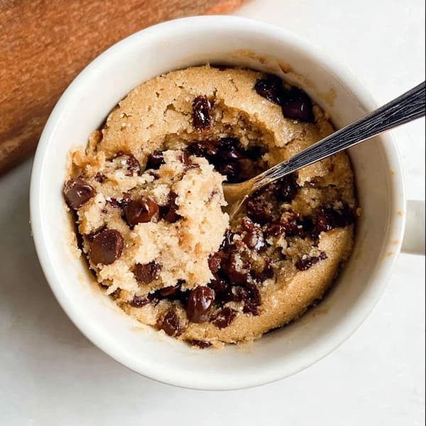 cookie in a mug served