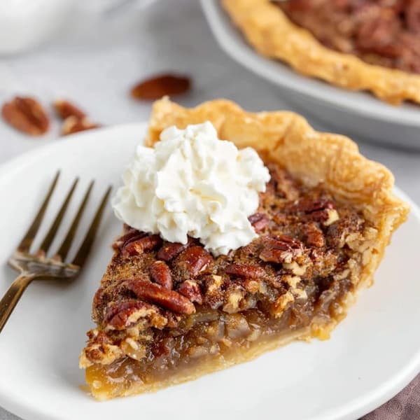 pecan pie served