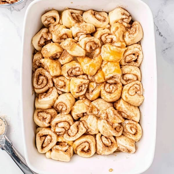 cinnamon roll pieces