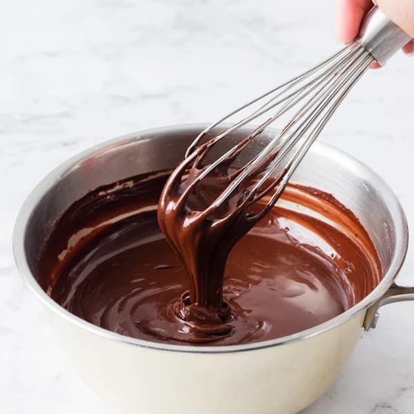 cocoa ganache mixing