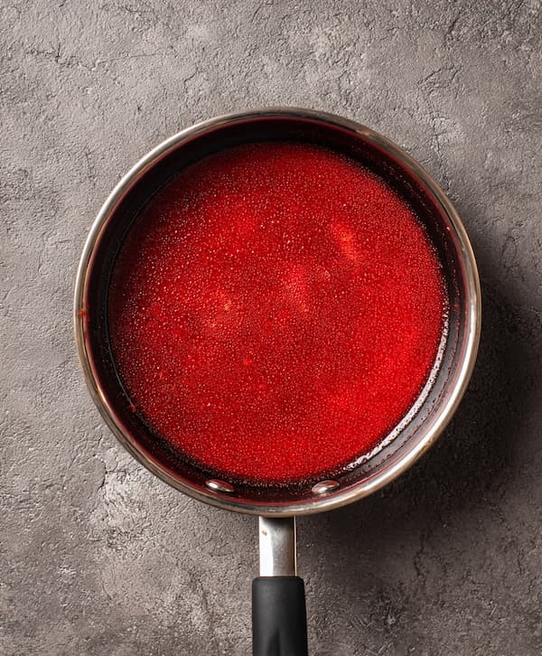 strawberry jam cooked