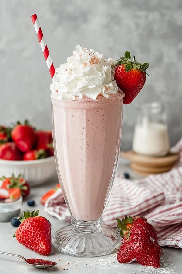 Strawberry Milk Shake Recipe