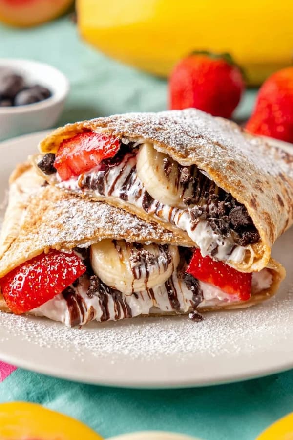 dessert tortilla wrap