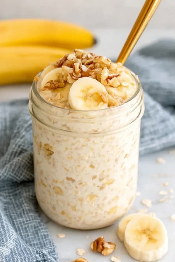 banana bread overnight oats
