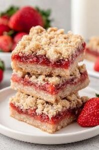 strawberry oatmeal bars