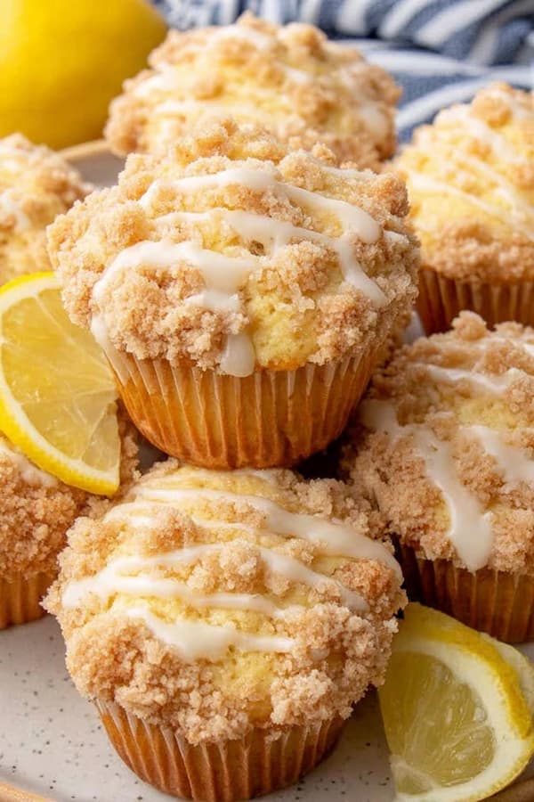 lemon crumb muffins